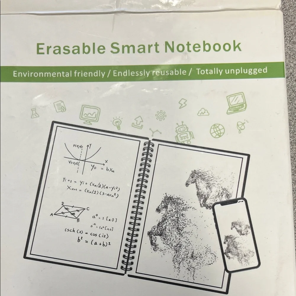 ❤️NWT Erasable Notebook - Green Technology